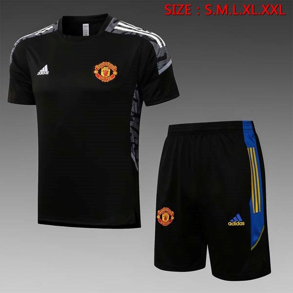 Entrenamiento Manchester United Conjunto Completo 2022 Negro 1